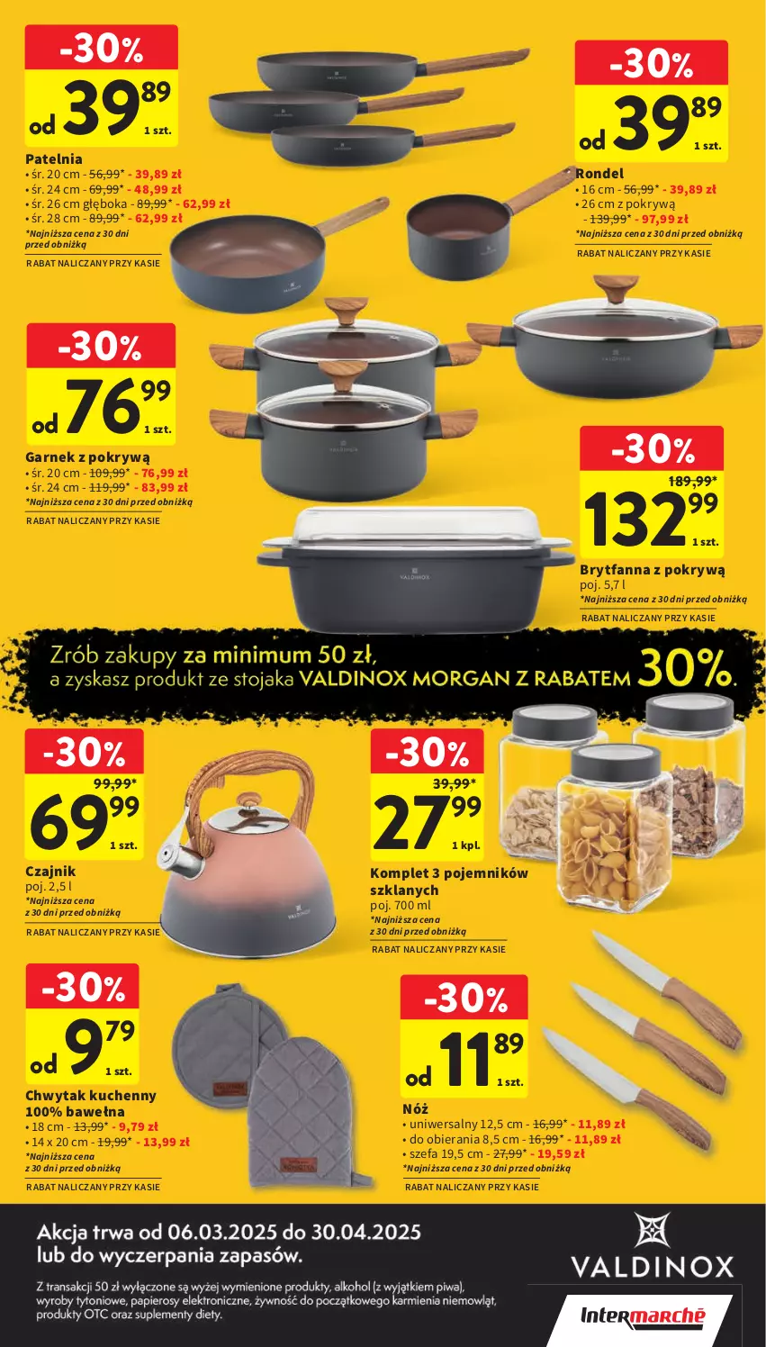 Gazetka promocyjna Intermarche - Gazetka Intermarche - ważna 06.03 do 12.03.2025 - strona 39 - produkty: Czajnik, Fa, Garnek, Garnek z pokrywą, Patelnia, Pojemnik, Rondel, Wełna