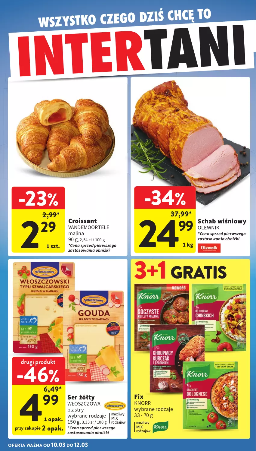 Gazetka promocyjna Intermarche - Gazetka Intermarche - ważna 06.03 do 12.03.2025 - strona 42 - produkty: Croissant, Gra, Knorr, Olewnik, Ser