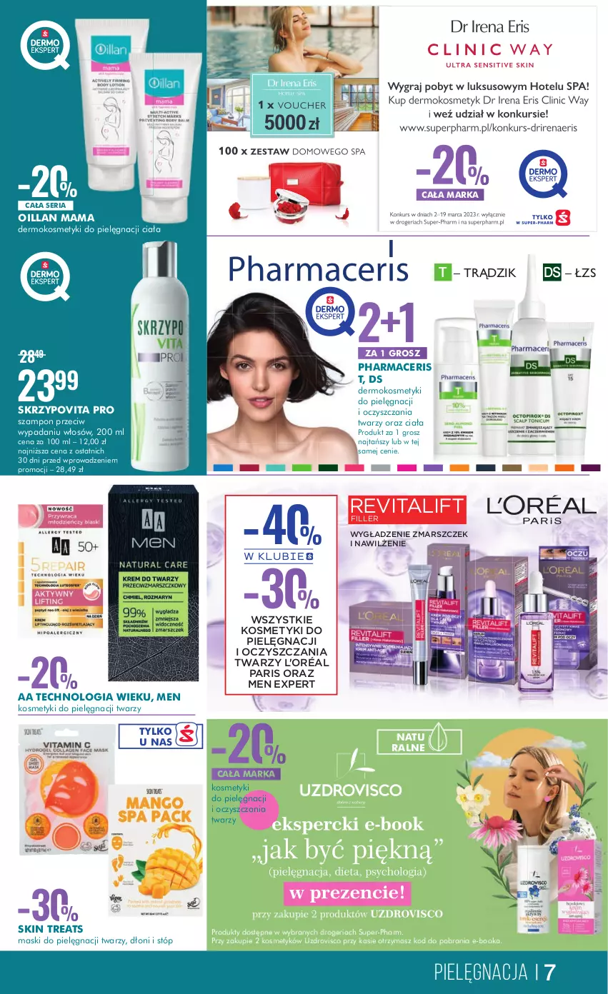 Gazetka promocyjna Super Pharm - Gazetka - ważna 02.03 do 15.03.2023 - strona 7 - produkty: Acer, Clin, Clinic Way, Kosmetyki do pielęgnacji, Mars, Oillan, Pharmaceris, Ser, Szampon