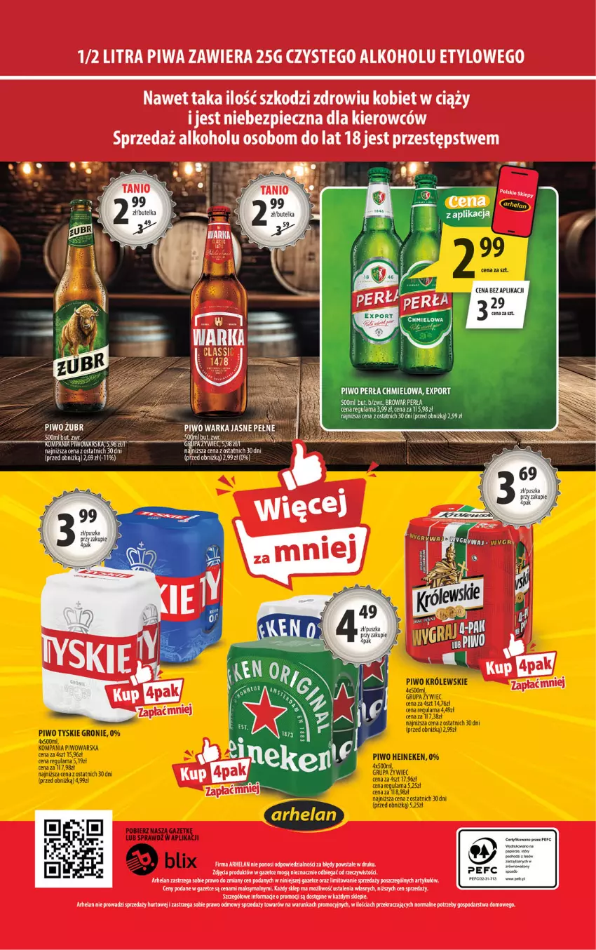 Gazetka promocyjna Arhelan - Gazetka - ważna 10.08 do 23.08.2026 - strona 20 - produkty: LG, Perła, Piec, Piwa, Piwo, Warka