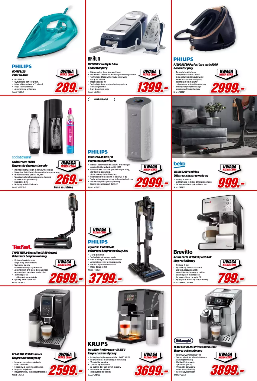 Gazetka promocyjna Media Markt - Gazetka Media Markt - ważna 22.02 do 28.02.2023 - strona 2 - produkty: 5 Sekund, Amica, Bateria, Braun, Cappuccino, Generator pary, Gra, Intel, Kawa, Mleko, Mobil, Oczyszczacz powietrza, Odkurzacz, Odkurzacz bezprzewodowy, Optima, Pojemnik, Prima, Ser, Tablet, Top