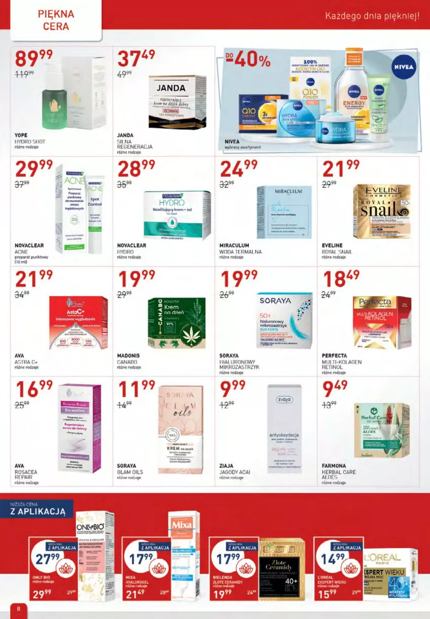 Gazetka promocyjna Drogerie Jawa - ważna 03.02 do 02.03.2022 - strona 8 - produkty: Eveline, Fa, Jagody, Krem na dzień, LG, Nivea, Perfecta, Woda, Yope, Ziaja