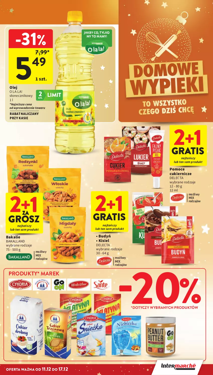 Gazetka promocyjna Intermarche - Gazetka Intermarche - ważna 11.12 do 17.12.2025 - strona 13 - produkty: Bakalland, Budyń, Cukier, Delecta, Gra, Kisiel, Olej