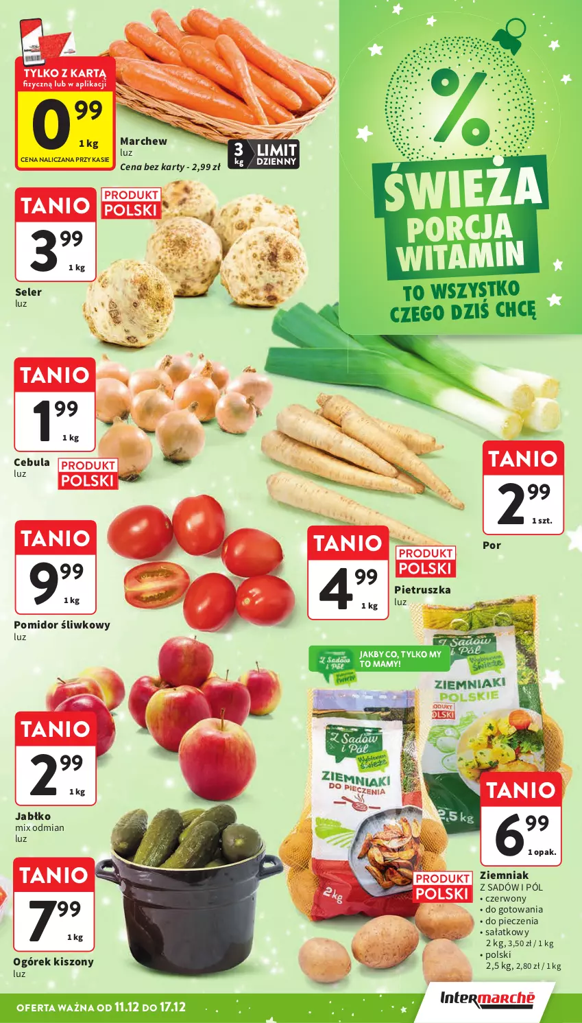 Gazetka promocyjna Intermarche - Gazetka Intermarche - ważna 11.12 do 17.12.2025 - strona 26 - produkty: Cebula, Ogórek, Piec, Pietruszka, Por, Sałat