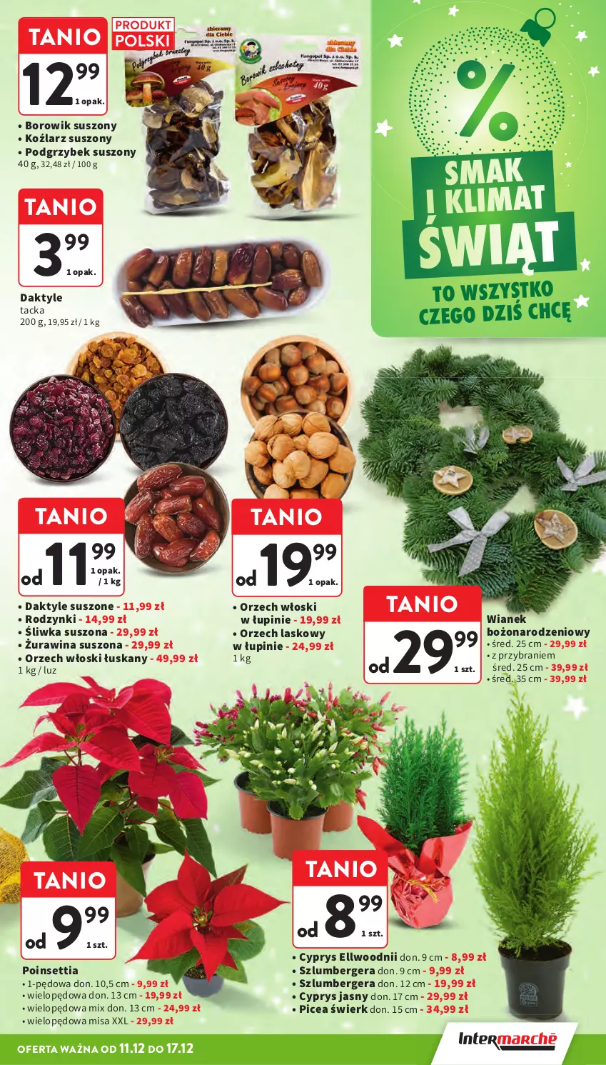 Gazetka promocyjna Intermarche - Gazetka Intermarche - ważna 11.12 do 17.12.2025 - strona 28 - produkty: Daktyle, Rodzynki, Szlumbergera