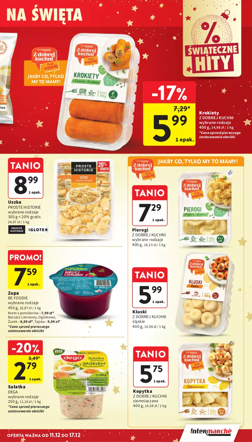 Gazetka promocyjna Intermarche - Gazetka Intermarche - ważna 11.12 do 17.12.2025 - strona 34 - produkty: Dega, Gra, Kopytka, Krokiety, Pierogi, Sałat, Sałatka, Zupa