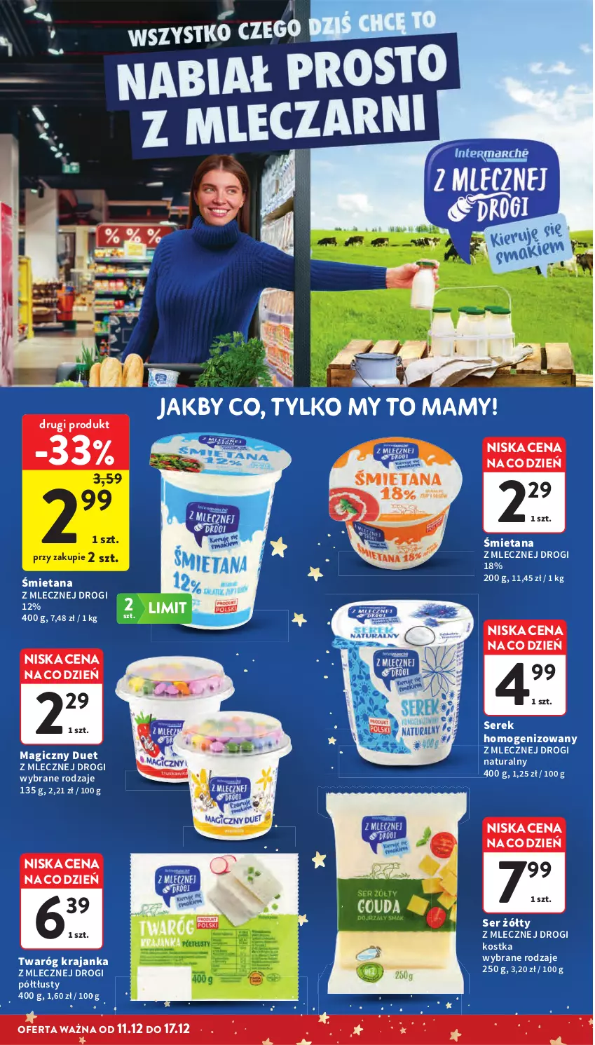 Gazetka promocyjna Intermarche - Gazetka Intermarche - ważna 11.12 do 17.12.2025 - strona 37 - produkty: Ser, Serek, Serek homogenizowany, Twaróg