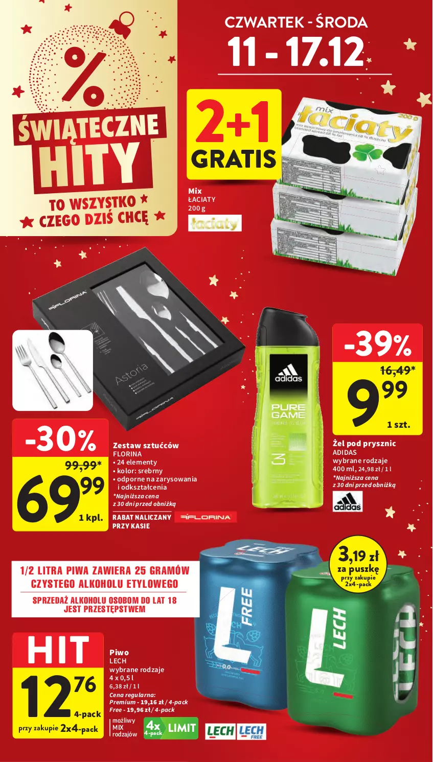 Gazetka promocyjna Intermarche - Gazetka Intermarche - ważna 11.12 do 17.12.2025 - strona 6 - produkty: Adidas, Gra, Piwa, Piwo, Por, Zestaw sztućców