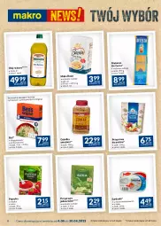 Gazetka promocyjna Makro - Najlepsze oferty - oferta z alkoholem - Gazetka - ważna od 30.04 do 30.04.2023 - strona 6 - produkty: Makaron, Sos, Ryż, Olej ryżowy, Papryka, Sardynki, Mąka, Ryż basmati, Basia, Olej, Przyprawa do potraw
