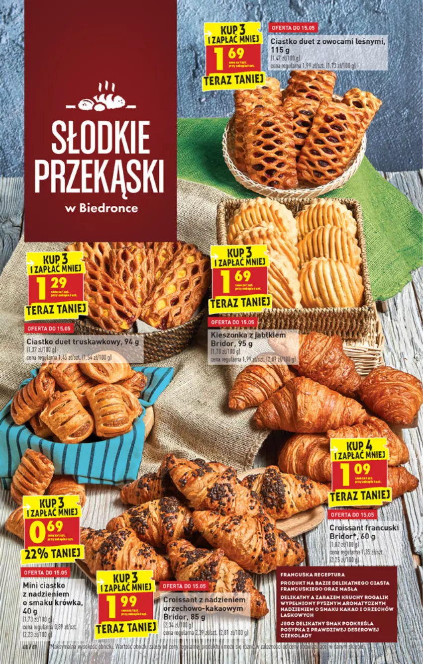 Gazetka promocyjna Biedronka - W tym tygodniu - ważna 13.05 do 19.05.2021 - strona 48 - produkty: Ciastka, Deser, Kakao, Rogal, Ser