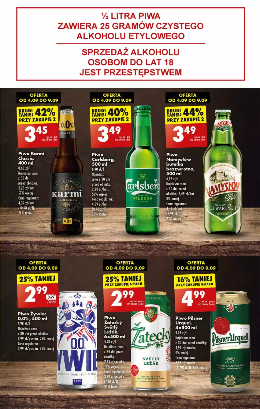 Gazetka promocyjna Biedronka - Od czwartku - ważna 07.09 do 13.09.2023 - strona 51 - produkty: Carlsberg, Fa, Gra, Karmi, Namysłów, Piwa, Piwo