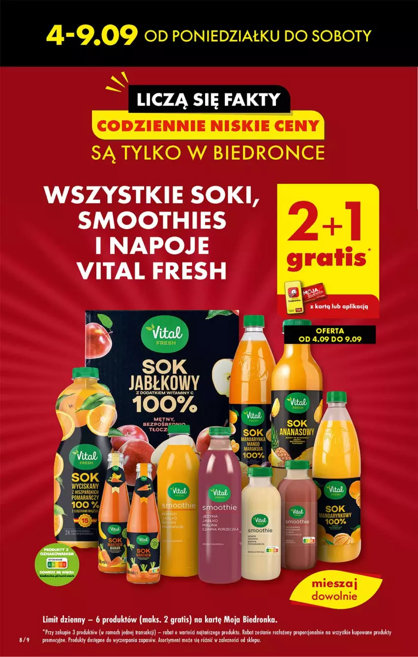 Gazetka promocyjna Biedronka - Od czwartku - ważna 07.09 do 13.09.2023 - strona 8 - produkty: Dron, Gra, Napoje, Por, Rama, Smoothie, Sok, Tran