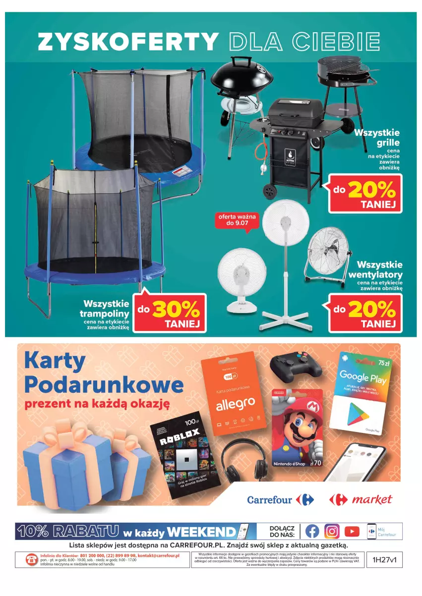 Gazetka promocyjna Carrefour - Gazetka Carrefour Zyskoteka - ważna 05.07 do 16.07.2022 - strona 42 - produkty: Grill