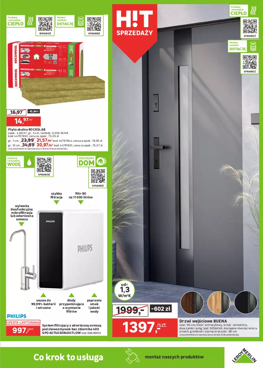 Gazetka promocyjna Leroy Merlin - Gazetka Leroy Merlin - ważna 14.05 do 03.06.2025 - strona 27 - produkty: Drzwi, Drzwi wejściowe, Gra, Płyta, Płyta skalna, Zlew, Zlewozmywak