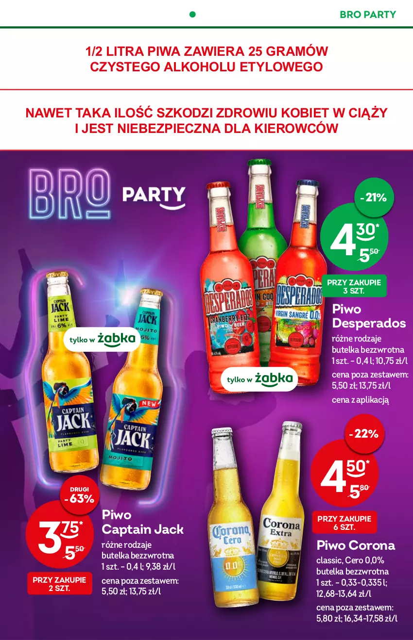 Gazetka promocyjna Żabka - ważna 07.09 do 13.09.2022 - strona 12 - produkty: Captain Jack, Desperados, Gra, Piec, Piwa, Piwo