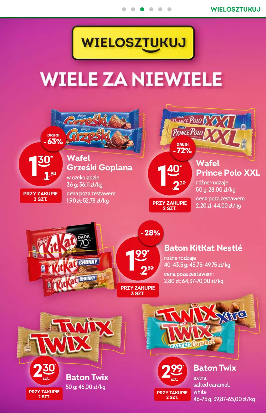 Gazetka promocyjna Żabka - ważna 07.09 do 13.09.2022 - strona 16 - produkty: Baton, Goplana, Grześki, LANA, Nestlé, Prince Polo, Twix