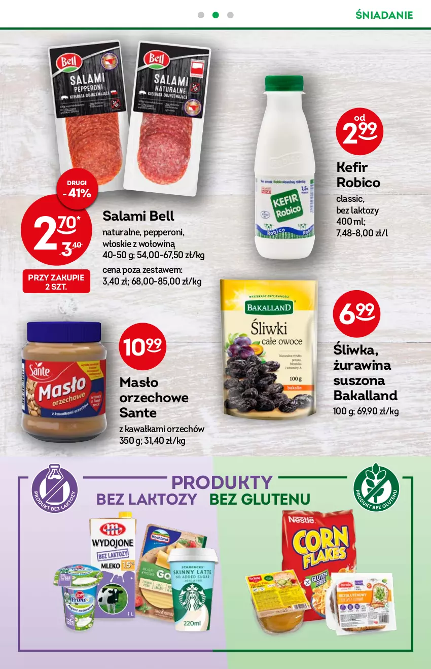 Gazetka promocyjna Żabka - ważna 07.09 do 13.09.2022 - strona 32 - produkty: Bakalland, Bell, BIC, Kawa, Kefir, Masło, Masło orzechowe, Robico, Salami, Sante