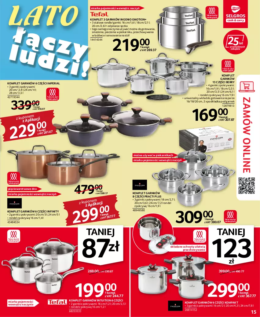 Gazetka promocyjna Selgros - Oferta przemysłowa - ważna 28.07 do 10.08.2022 - strona 15 - produkty: Garnek, Miarka, Piec, Piekarnik, Podkład, Podkładka, Pokrywa, Rondel, Ser, Stół, Uchwyty