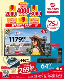 Gazetka promocyjna Selgros - Oferta przemysłowa - Gazetka - ważna od 10.08 do 10.08.2022 - strona 1 - produkty: Por, Gry, Generator pary, Telewizor, Smart tv, LG