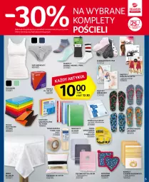 Gazetka promocyjna Selgros - Oferta przemysłowa - Gazetka - ważna od 10.08 do 10.08.2022 - strona 5 - produkty: Top, Mop, Karteczki samoprzylepne, Pościel, Karp, Kosz, Rajstopy, Pończochy, Wełna, Slipy, Ręcznik, Gatta, Biuro, Obrus, Poduszka