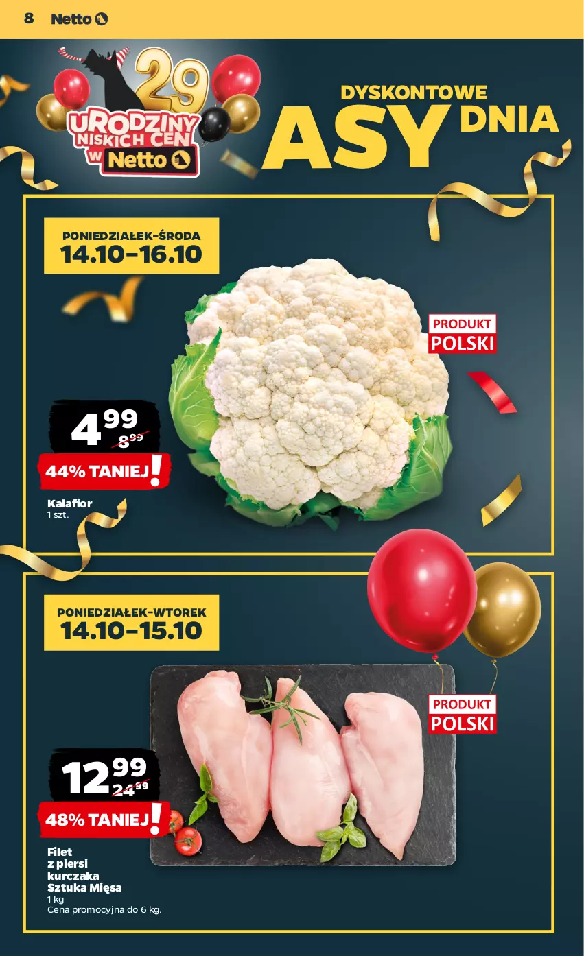 Gazetka promocyjna Netto - Artykuły spożywcze - ważna 14.10 do 19.10.2024 - strona 8 - produkty: Filet z piersi kurczaka, Kurczak