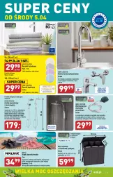 Gazetka promocyjna Aldi - Pełen katalog - Gazetka - ważna od 08.04 do 08.04.2023 - strona 29 - produkty: Klapki, Ręcznik kąpielowy, Zestaw prysznicowy, Słuchawka prysznicowa, Sok, Rum, Bateria kuchenna, Kosz, Klej, Wełna, Ręcznik, Bateria