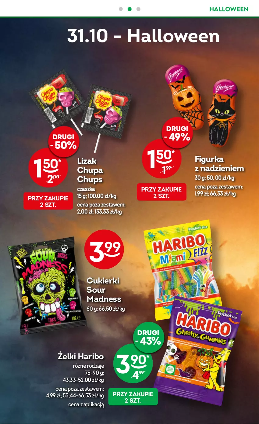 Gazetka promocyjna Żabka - ważna 25.10 do 07.11.2023 - strona 10 - produkty: Burger, Chupa Chups, Cukier, Cukierki, Haribo, Herbata, Kawa