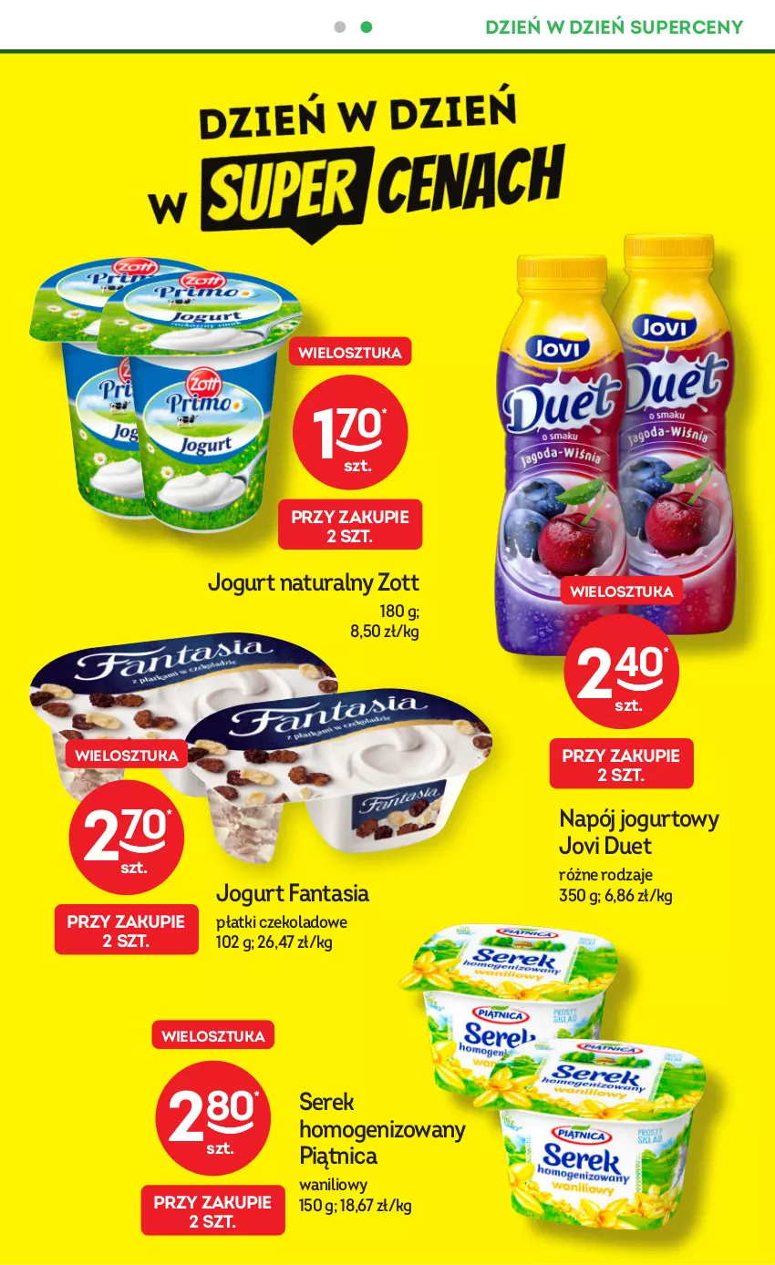 Gazetka promocyjna Żabka - ważna 25.10 do 07.11.2023 - strona 13 - produkty: Fa, Fanta, Jogurt, Jogurt naturalny, Napój, Napój jogurtowy, Piątnica, Ser, Serek, Serek homogenizowany, Zott