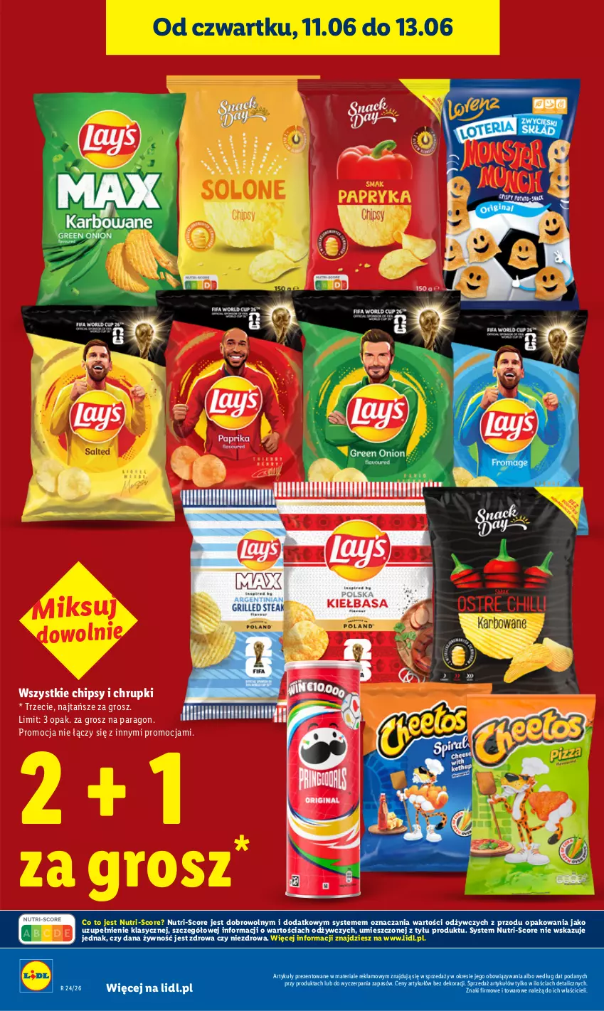 Gazetka promocyjna Lidl - Gazetka ważna od 11.06 do 13.06 - ważna 11.06 do 13.06.2026 - strona 16 - produkty: Chipsy, Chrupki