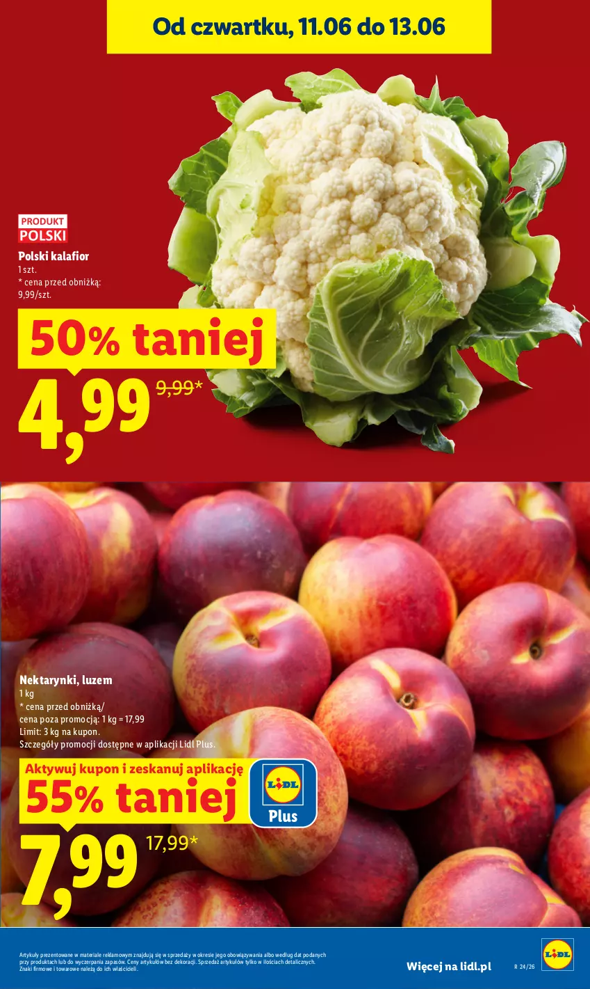 Gazetka promocyjna Lidl - Gazetka ważna od 11.06 do 13.06 - ważna 11.06 do 13.06.2026 - strona 19 - produkty: Kalafior, Nektar