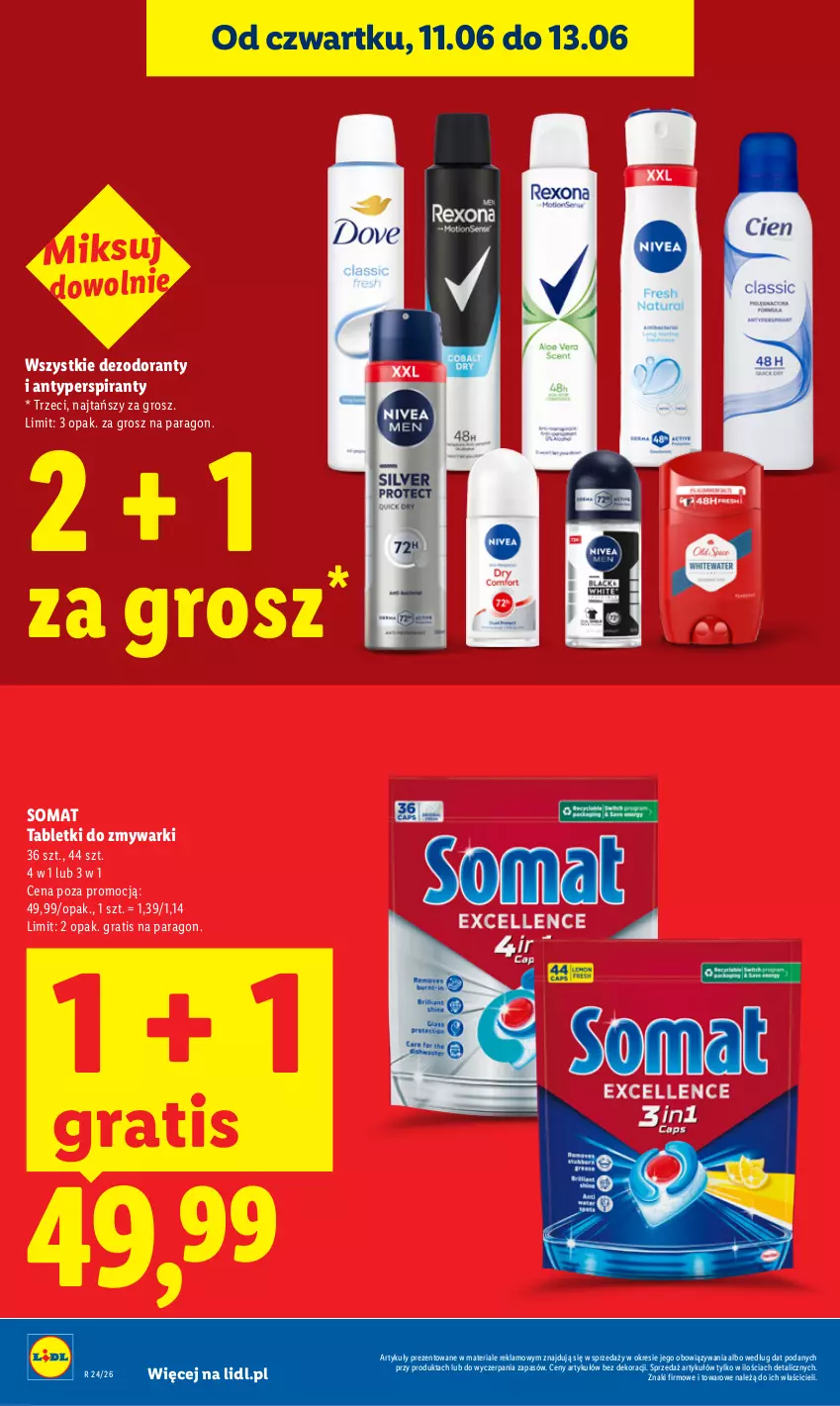 Gazetka promocyjna Lidl - Gazetka ważna od 11.06 do 13.06 - ważna 11.06 do 13.06.2026 - strona 30 - produkty: Antyperspirant, Dezodorant, Gra, Somat, Tablet, Tabletki do zmywarki, Zmywarki