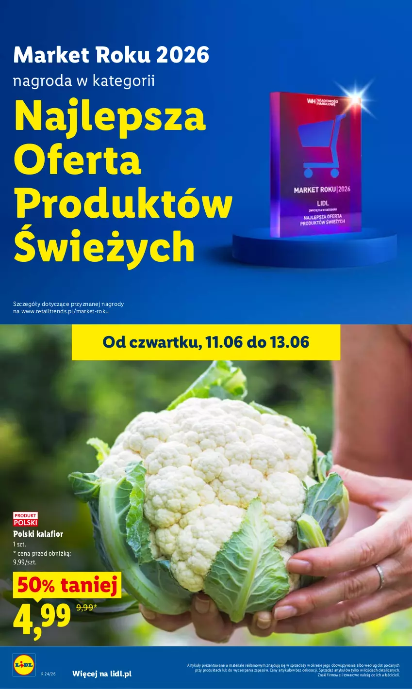 Gazetka promocyjna Lidl - Gazetka ważna od 11.06 do 13.06 - ważna 11.06 do 13.06.2026 - strona 42 - produkty: Kalafior
