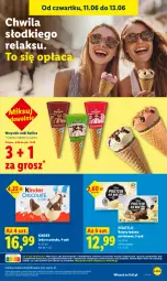 Gazetka promocyjna Lidl - Gazetka ważna od 11.06 do 13.06 - Gazetka - ważna od 13.06 do 13.06.2026 - strona 65 - produkty: Gra, Lody, Baton, Kinder, Grafika