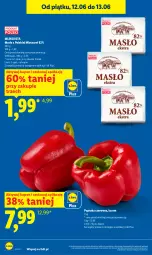 Gazetka promocyjna Lidl - Gazetka ważna od 11.06 do 13.06 - Gazetka - ważna od 13.06 do 13.06.2026 - strona 8 - produkty: Papryka czerwona, Papryka, Mlekovita, Masło, Mleko