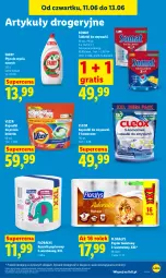 Gazetka promocyjna Lidl - Gazetka ważna od 11.06 do 13.06 - Gazetka - ważna od 13.06 do 13.06.2026 - strona 91 - produkty: Gra, Do mycia naczyń, Papier, Tablet, Płyn do mycia naczyń, Papier toaletowy, Vizir, Ręcznik, Somat, Fairy, Płyn do mycia, Zmywarki, Flora, Kapsułki do prania, Tabletki do zmywarki, Fa