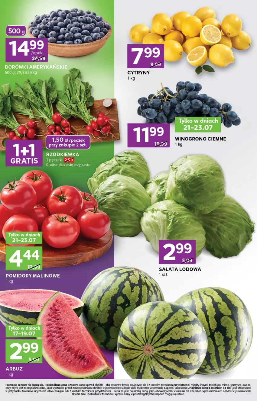 Gazetka promocyjna Stokrotka - Stokrotka Express - ważna 17.07 do 23.07.2025 - strona 2 - produkty: Gra, Mięso, Owoce, Pomidory, Sałat, Warzywa