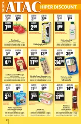 Gazetka promocyjna Auchan - Gazetka ATAC Hiper Discount - Gazetka - ważna od 24.06 do 24.06.2026 - strona 2 - produkty: Kurczak, Krakus, Ser, Królewski, Jaja, Kefir naturalny, Truskawki, Mleko zagęszczone, Kiełbasa, Kefir, Mleko