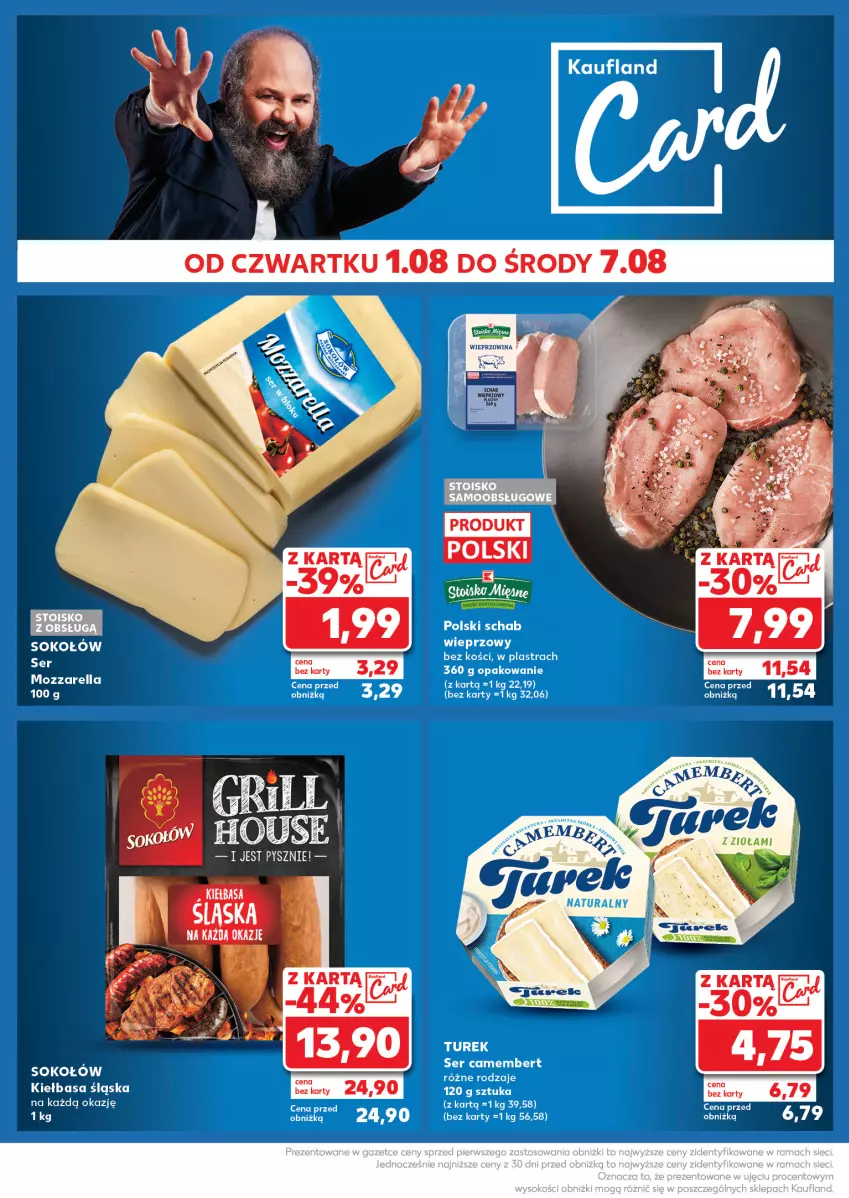 Gazetka promocyjna Kaufland - Kaufland - ważna 05.08 do 07.08.2024 - strona 40 - produkty: Camembert, Kiełbasa, Kiełbasa śląska, Lack, Ser, Sok, Sokołów