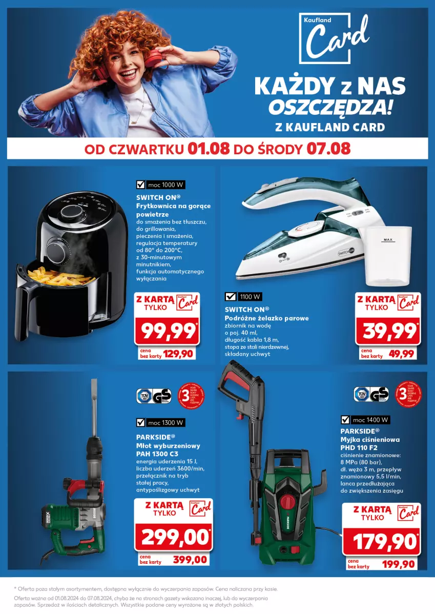 Gazetka promocyjna Kaufland - Kaufland - ważna 05.08 do 07.08.2024 - strona 42 - produkty: Fa, Grill, Młot, Myjka ciśnieniowa, Parkside, Piec, Top, Wiko