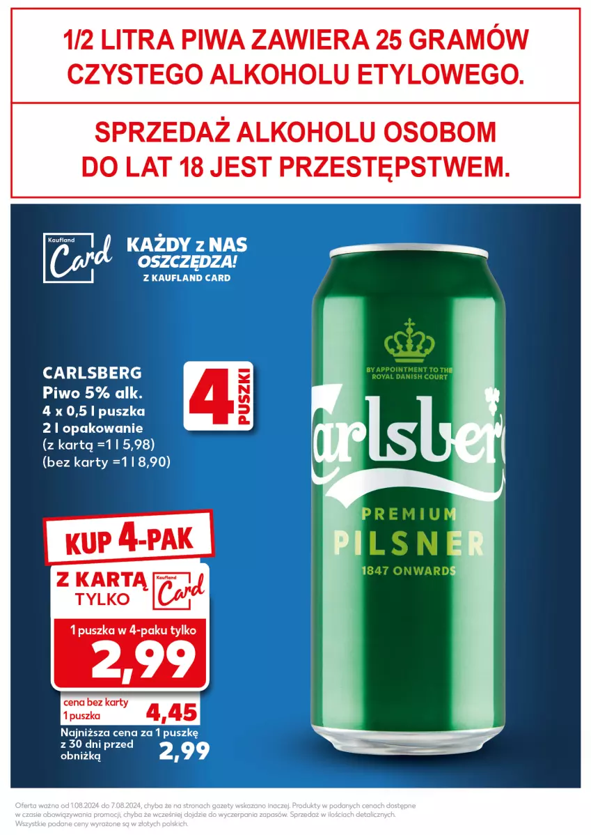 Gazetka promocyjna Kaufland - Kaufland - ważna 05.08 do 07.08.2024 - strona 5 - produkty: Carlsberg, Gra, Piwa, Piwo