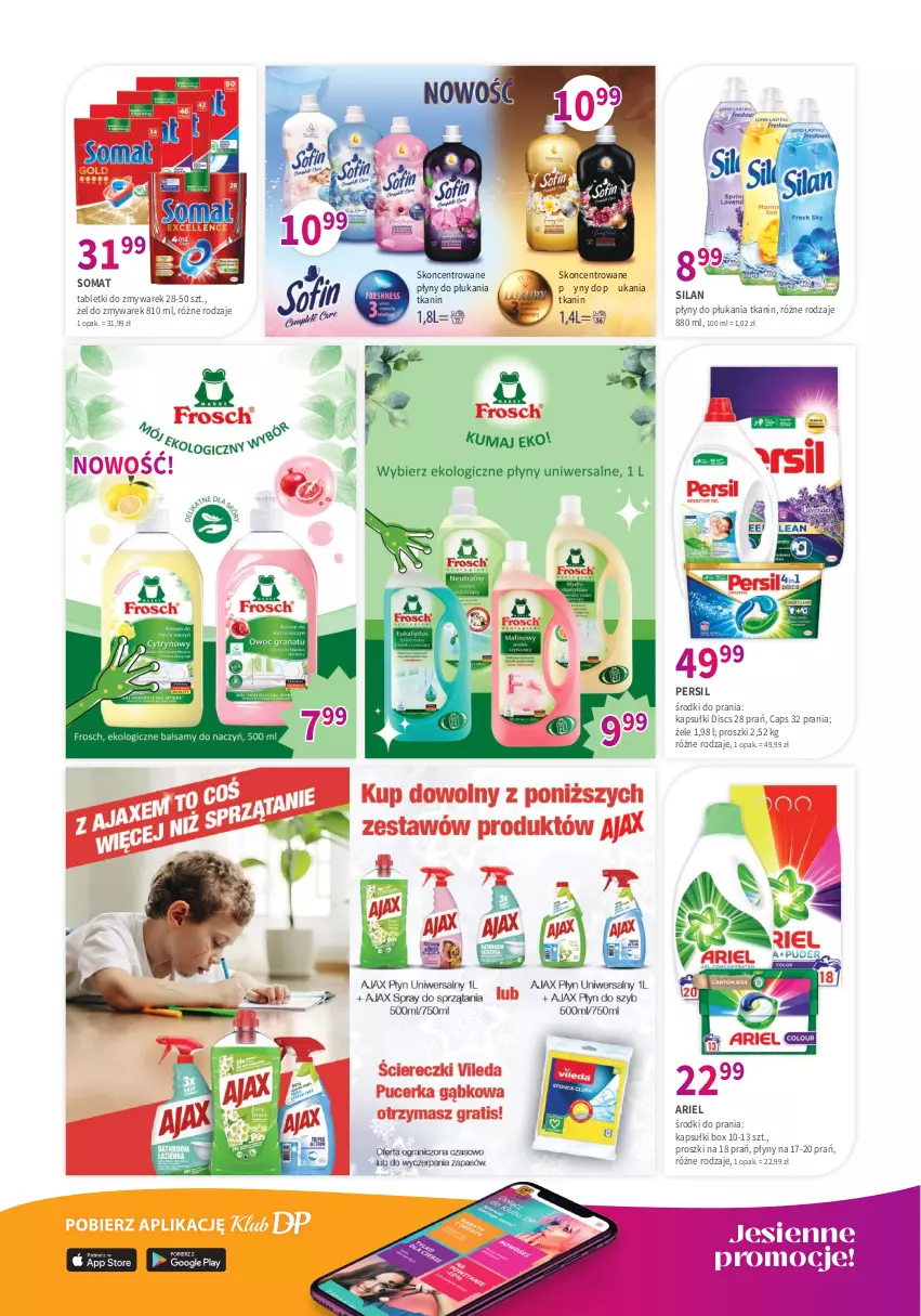 Gazetka promocyjna Drogerie Polskie - Gazetka - ważna 10.11 do 30.11.2023 - strona 8 - produkty: Ariel, Persil, Silan, Somat, Tablet