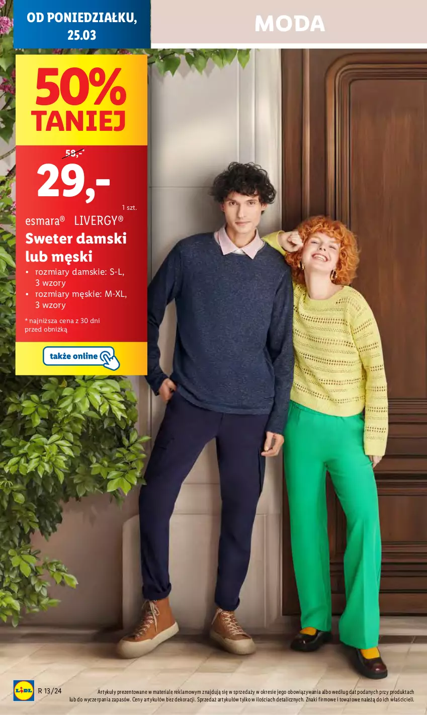 Gazetka promocyjna Lidl - GAZETKA - ważna 25.03 do 27.03.2024 - strona 20 - produkty: Moda, Sweter