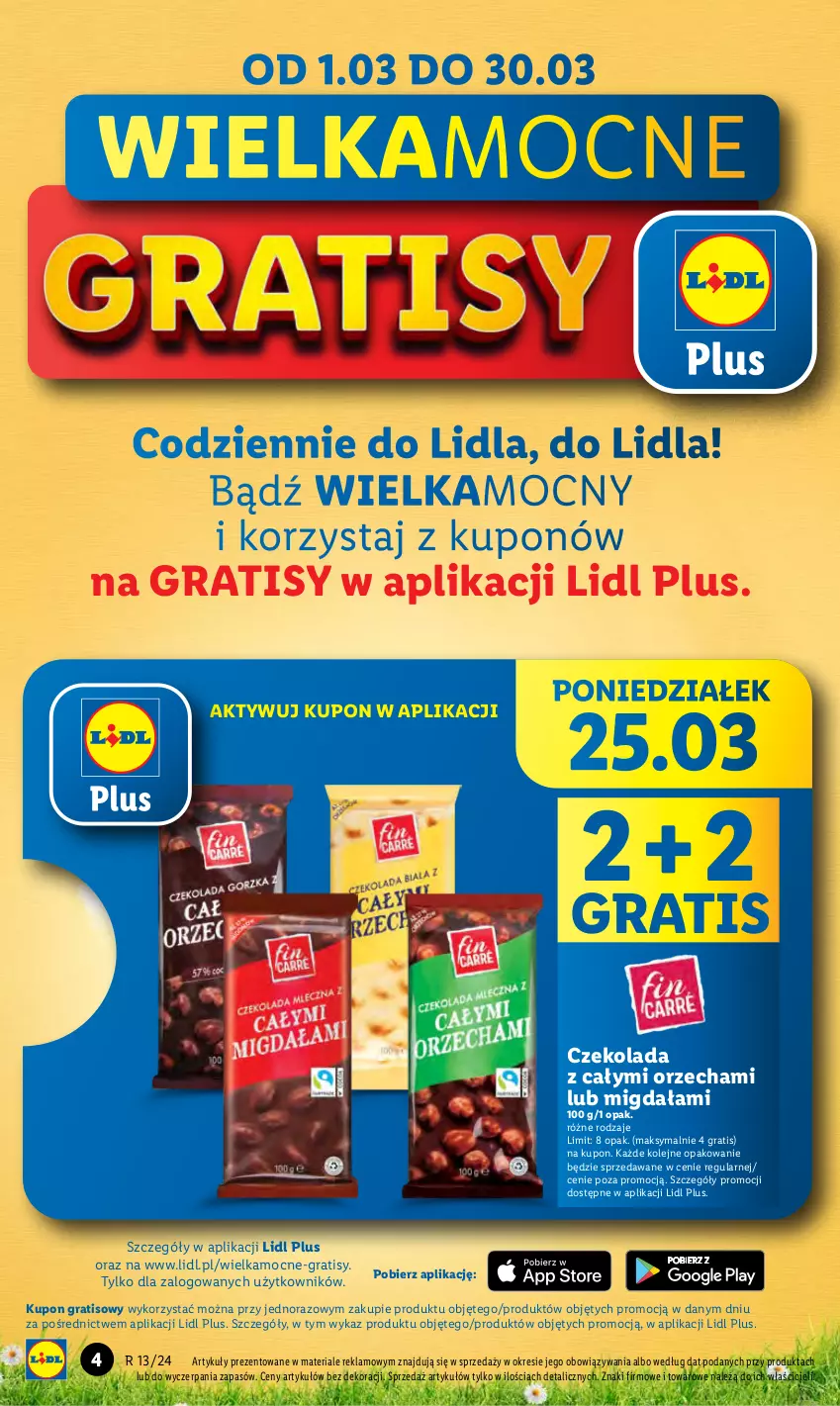 Gazetka promocyjna Lidl - GAZETKA - ważna 25.03 do 27.03.2024 - strona 4 - produkty: Czekolada, Gra, Olej