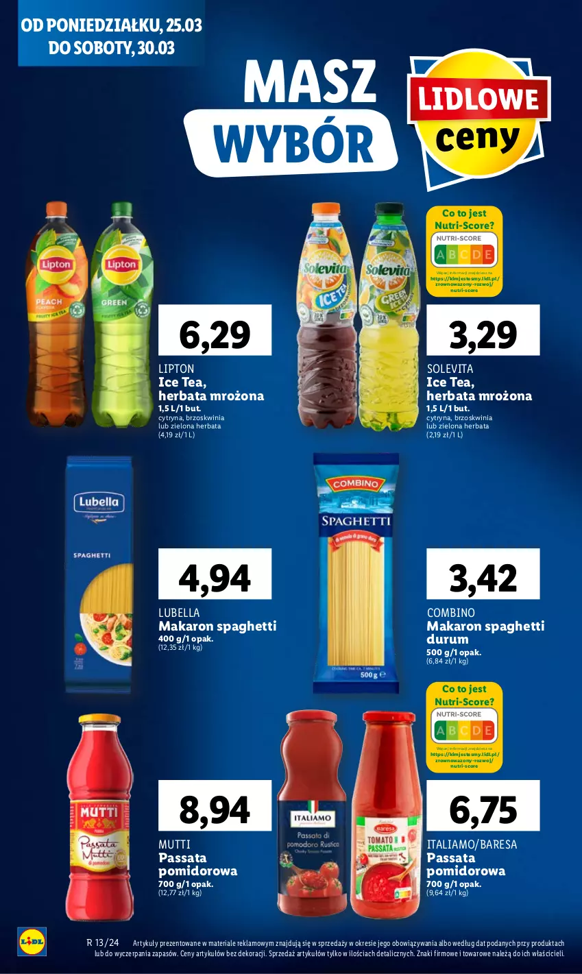 Gazetka promocyjna Lidl - GAZETKA - ważna 25.03 do 27.03.2024 - strona 68 - produkty: Bell, Bella, Herbata, Ice tea, Lipton, Lubella, Makaron, Rum, Spaghetti, Wazon