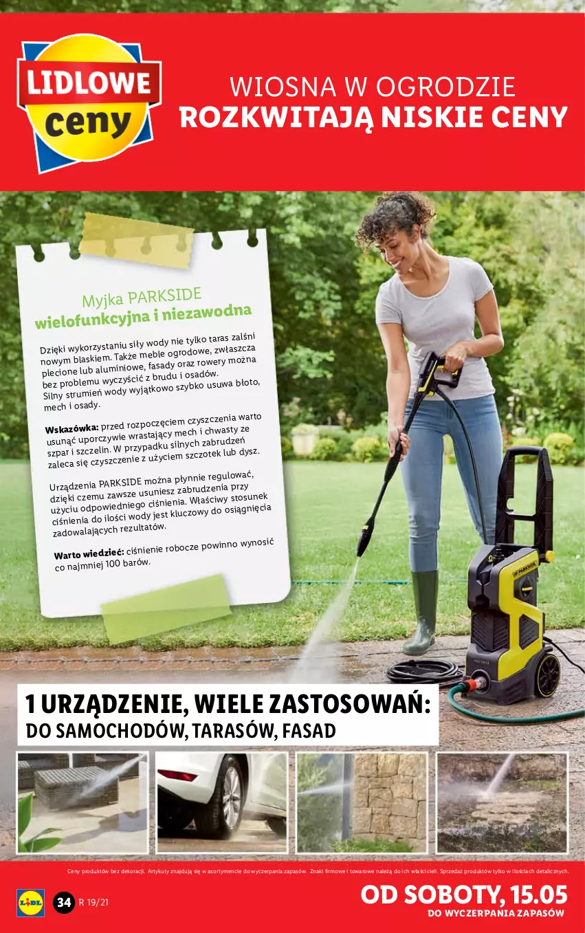 Gazetka promocyjna Lidl - GAZETKA - ważna 10.05 do 15.05.2021 - strona 34 - produkty: Fa, Parkside, Por, Rower, Rum