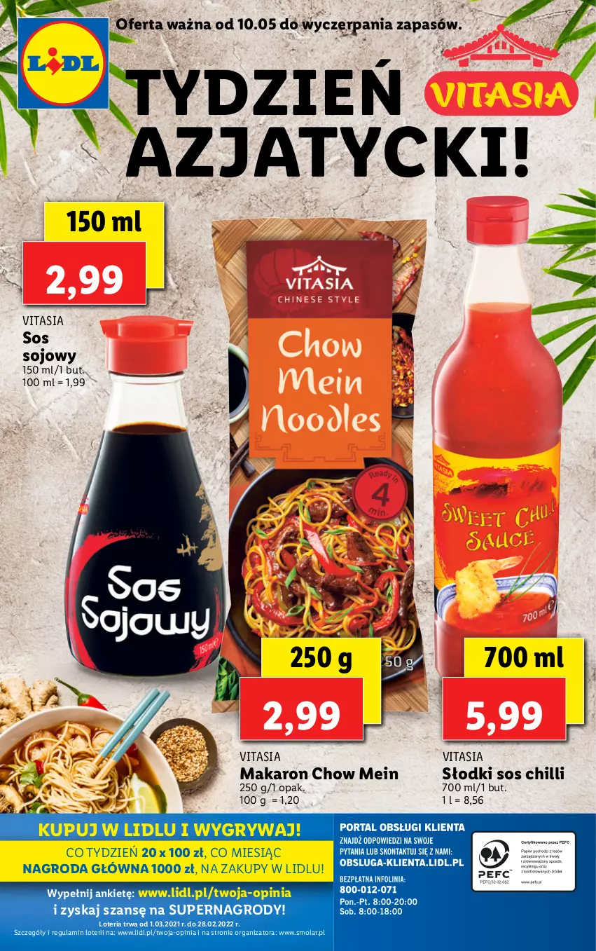 Gazetka promocyjna Lidl - GAZETKA - ważna 10.05 do 15.05.2021 - strona 45 - produkty: Gry, Makaron, Mola, Sos, Sos chilli, Sos sojowy