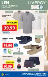 Gazetka promocyjna Lidl - GAZETKA - Gazetka - ważna od 15.05 do 15.05.2021 - strona 12 - produkty: Ser, Por, Mokasyny, Buty, Kosz, Koszula, Sport, Bokserki