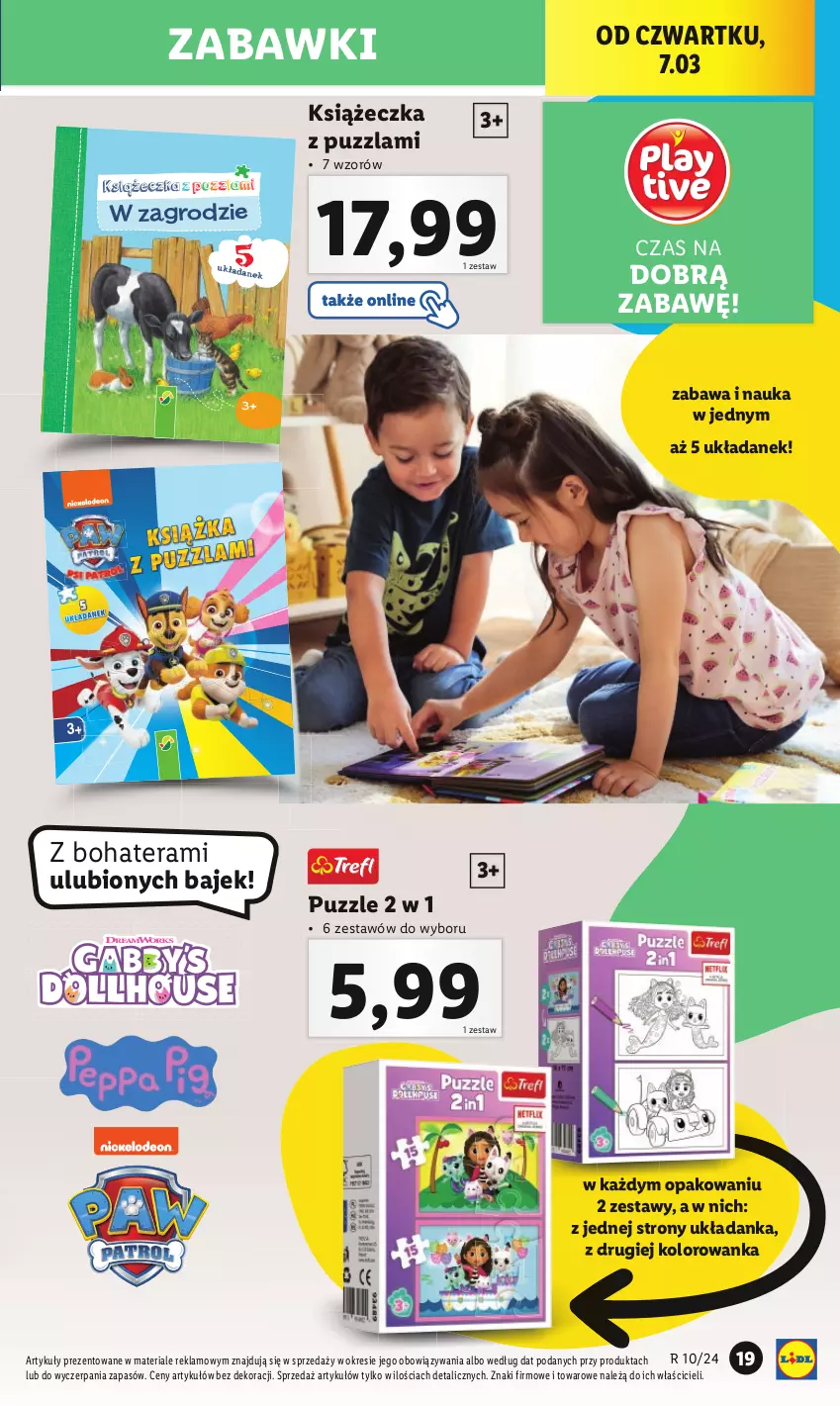 Gazetka promocyjna Lidl - GAZETKA - ważna 04.03 do 09.03.2024 - strona 23 - produkty: Kolorowanka, Puzzle, Tera, Układanka