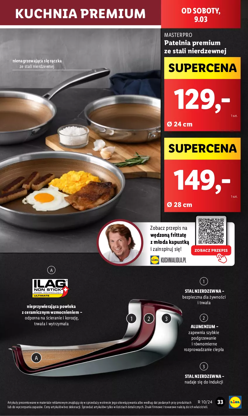 Gazetka promocyjna Lidl - GAZETKA - ważna 04.03 do 09.03.2024 - strona 37 - produkty: Kuchnia, Patelnia, Piec, Por