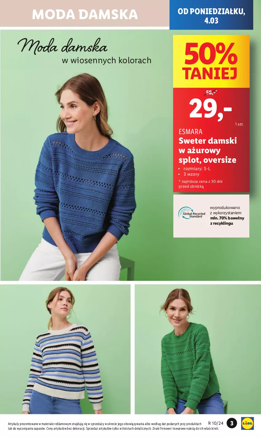 Gazetka promocyjna Lidl - GAZETKA - ważna 04.03 do 09.03.2024 - strona 5 - produkty: Moda, Sweter